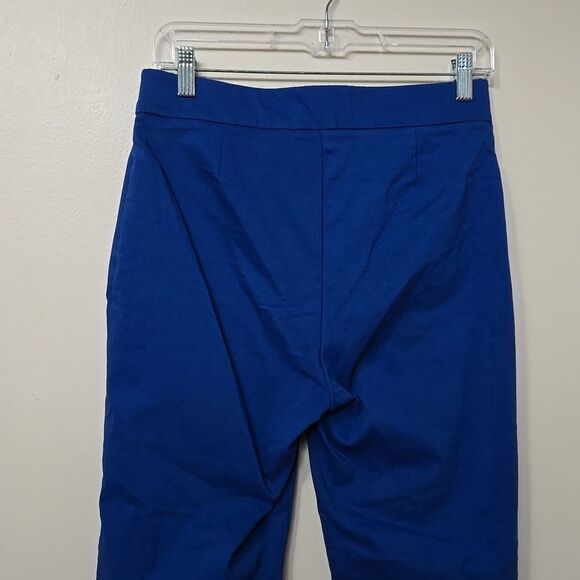Counterparts Pull-on Pants Womens Size Small Blue Gold Button Hem Trousers - Picture 5 of 7